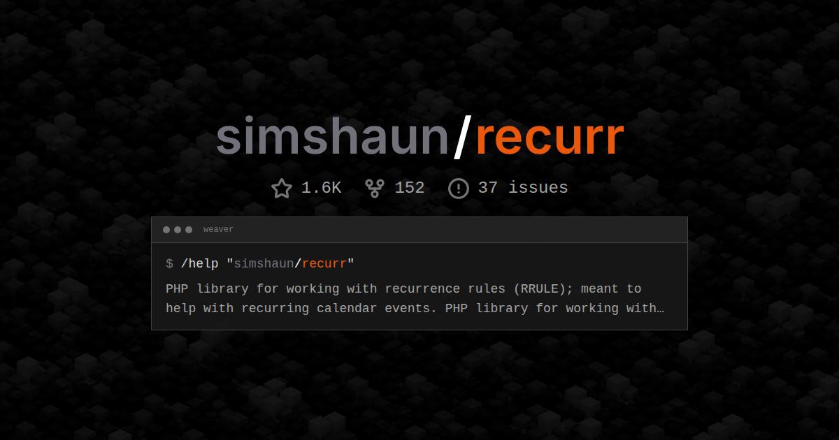 simshaun/recurr