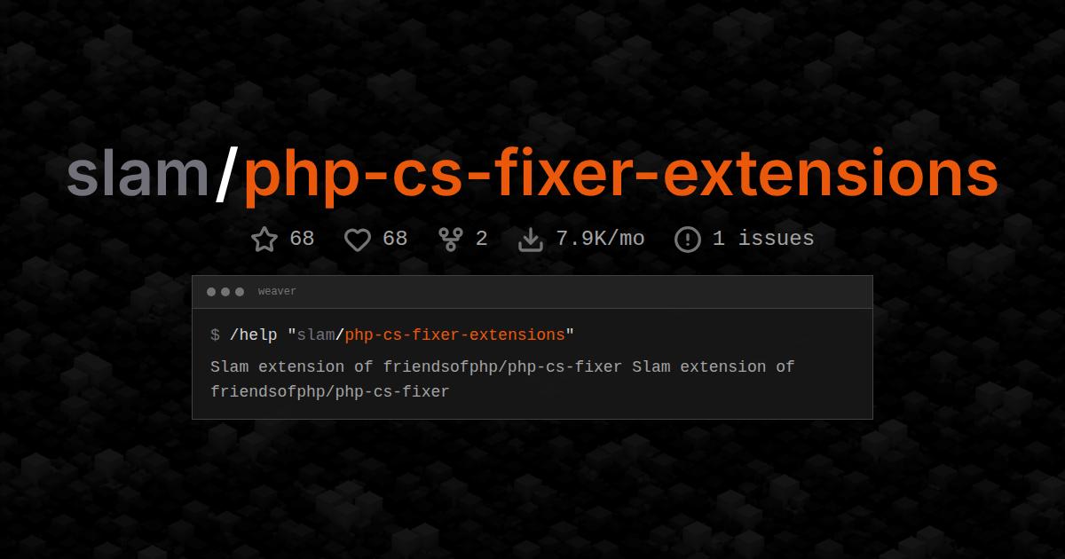 slam/php-cs-fixer-extensions
