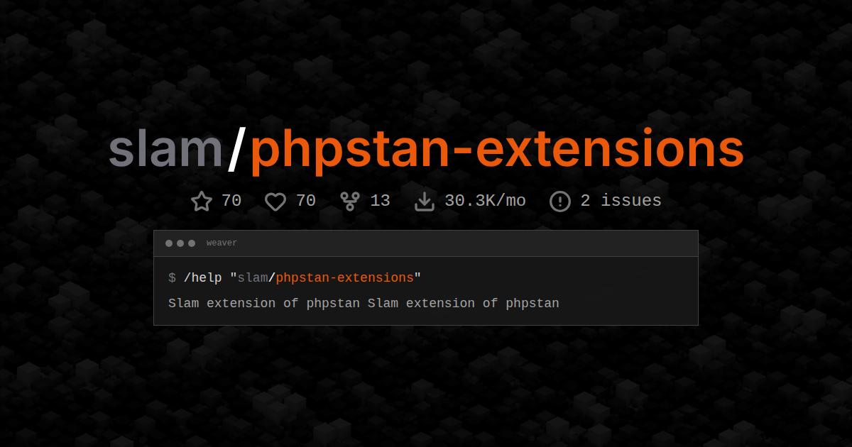 slam/phpstan-extensions