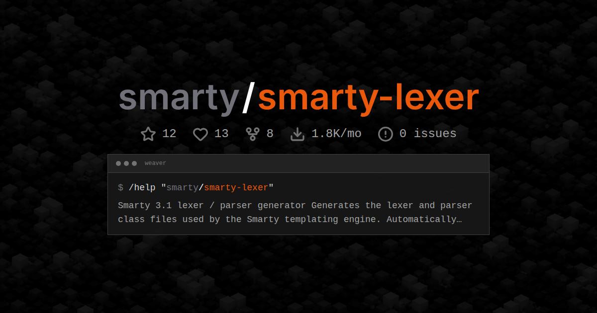 smarty/smarty-lexer