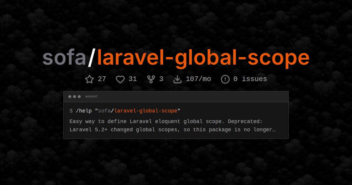 sofa/laravel-global-scope