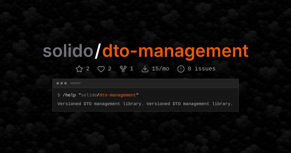 solido/dto-management