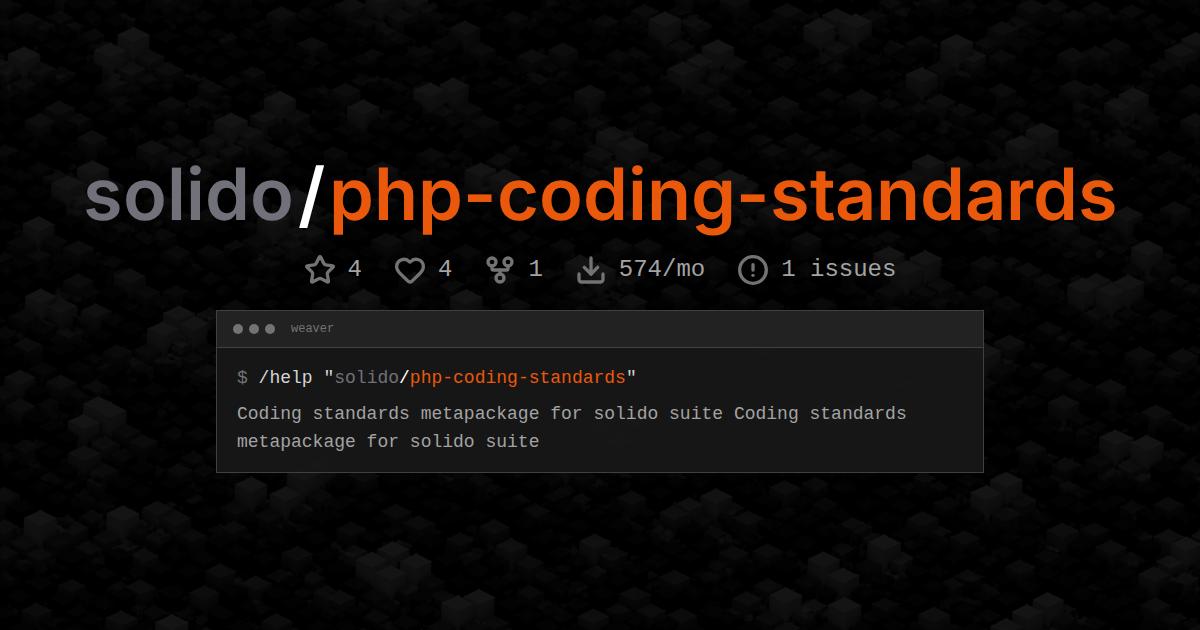 solido/php-coding-standards