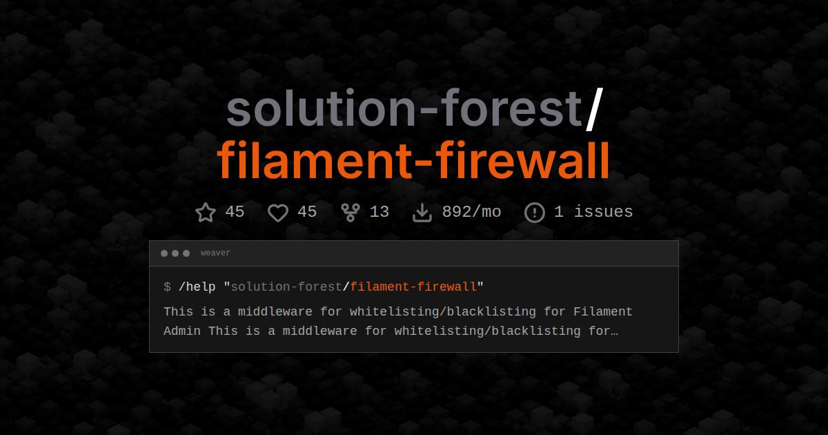 solution-forest/filament-firewall