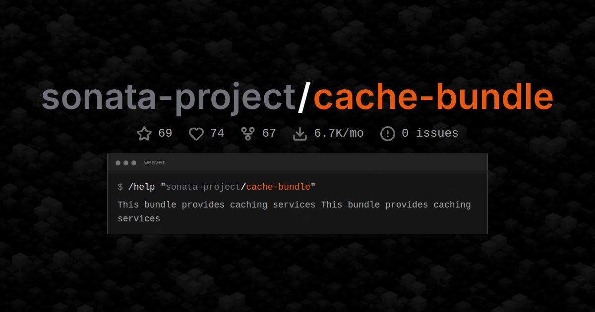 sonata-project/cache-bundle
