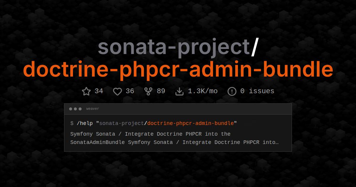 sonata-project/doctrine-phpcr-admin-bundle