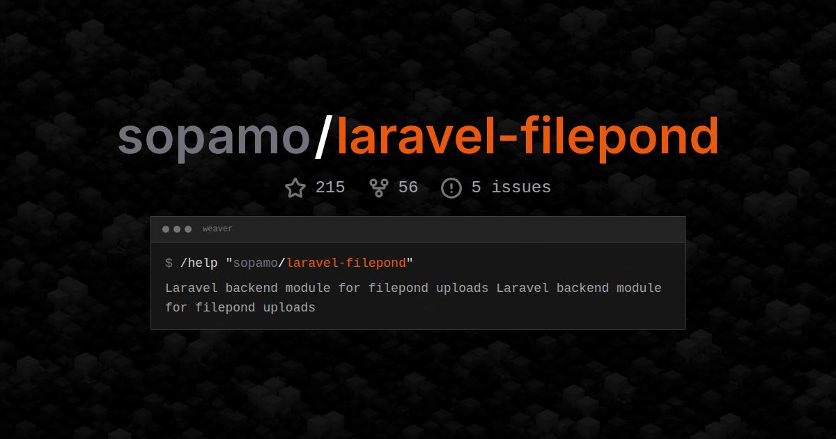 sopamo/laravel-filepond