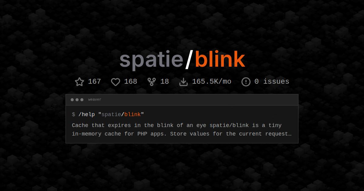 spatie/blink