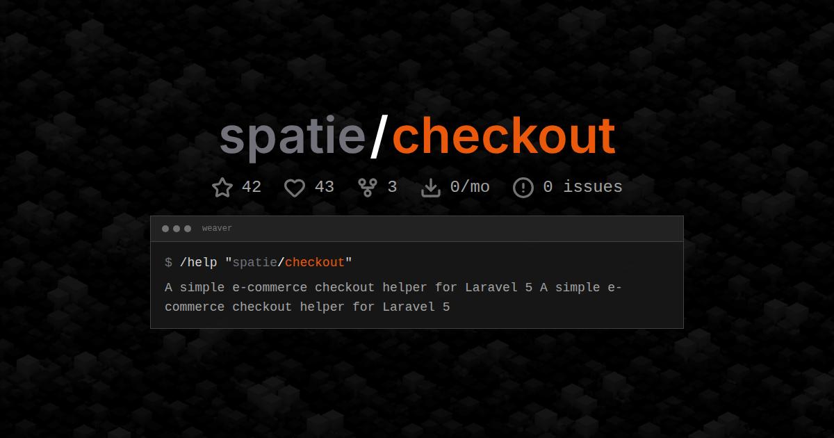 spatie/checkout