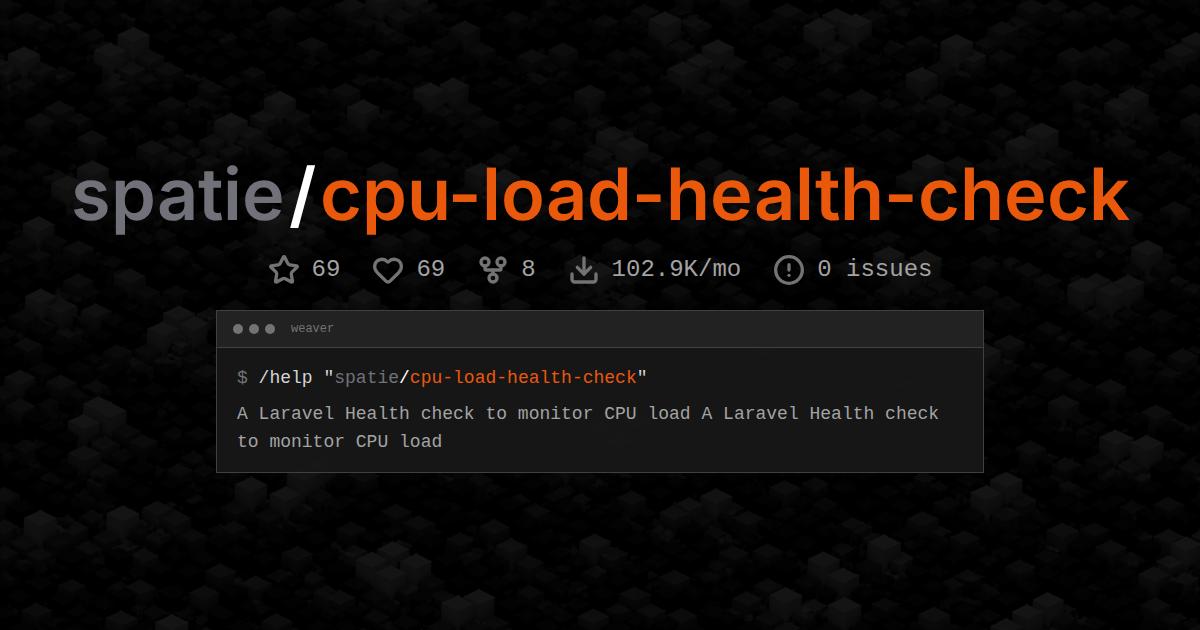spatie/cpu-load-health-check
