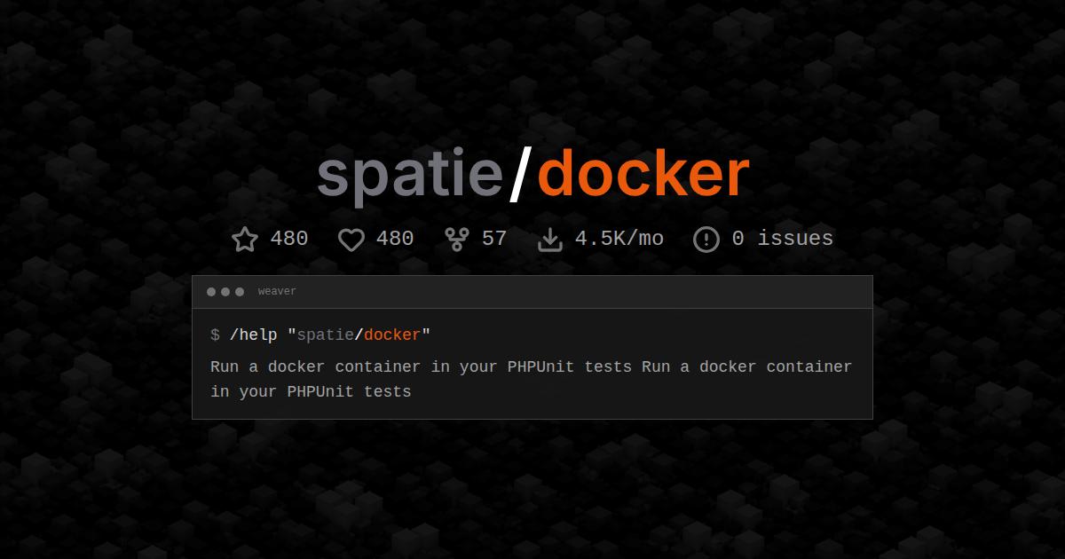 spatie/docker