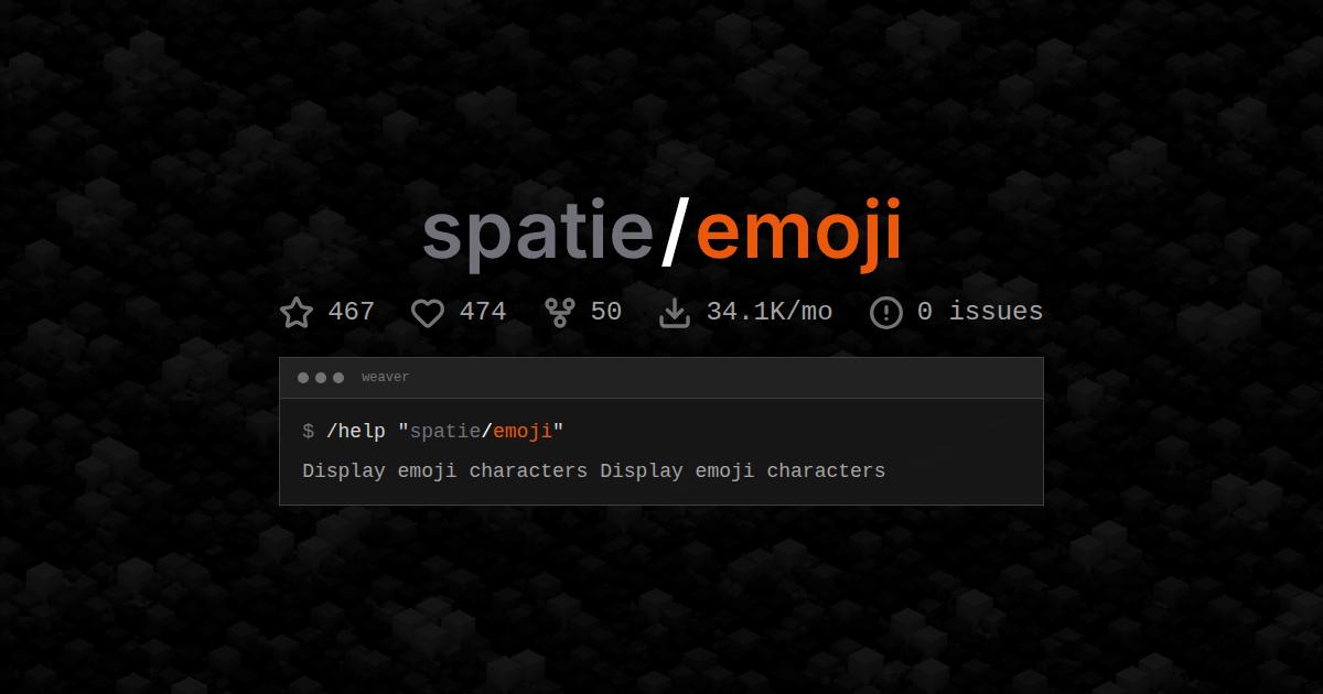 spatie/emoji