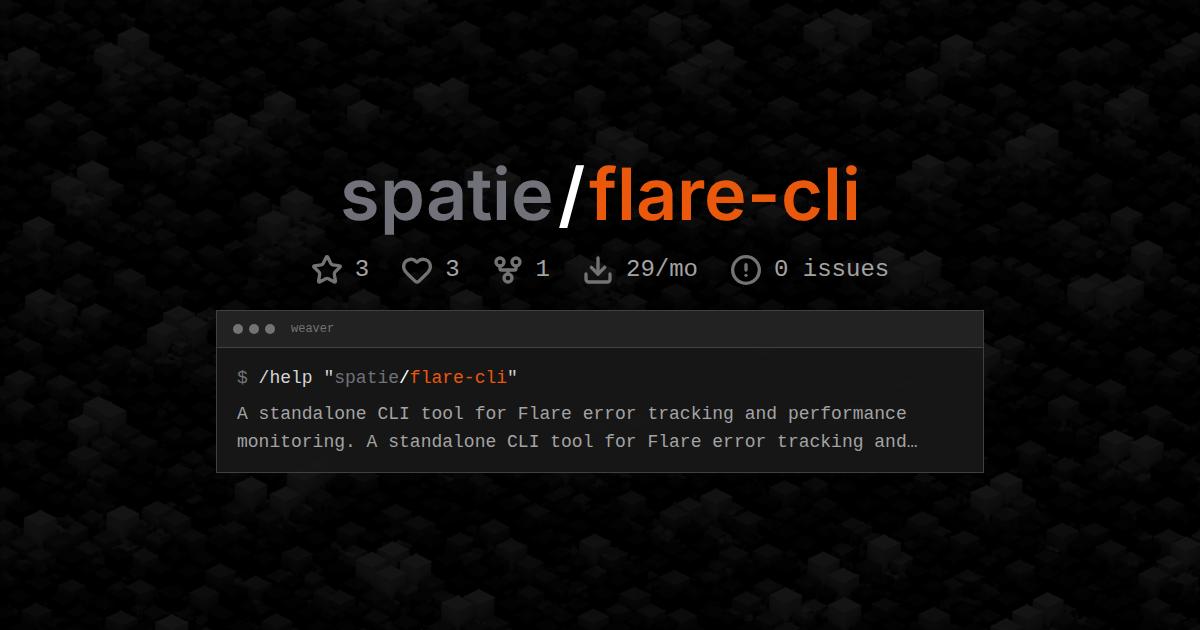 spatie/flare-cli