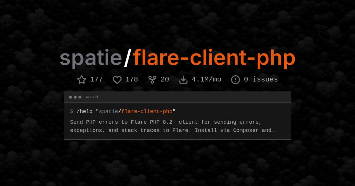 spatie/flare-client-php