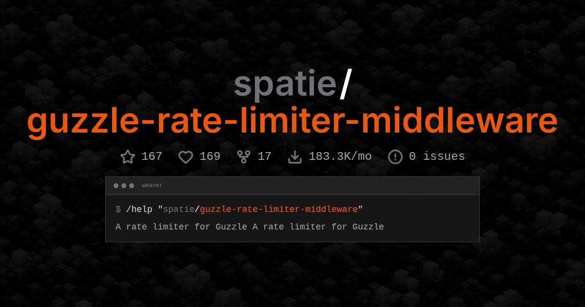 spatie/guzzle-rate-limiter-middleware