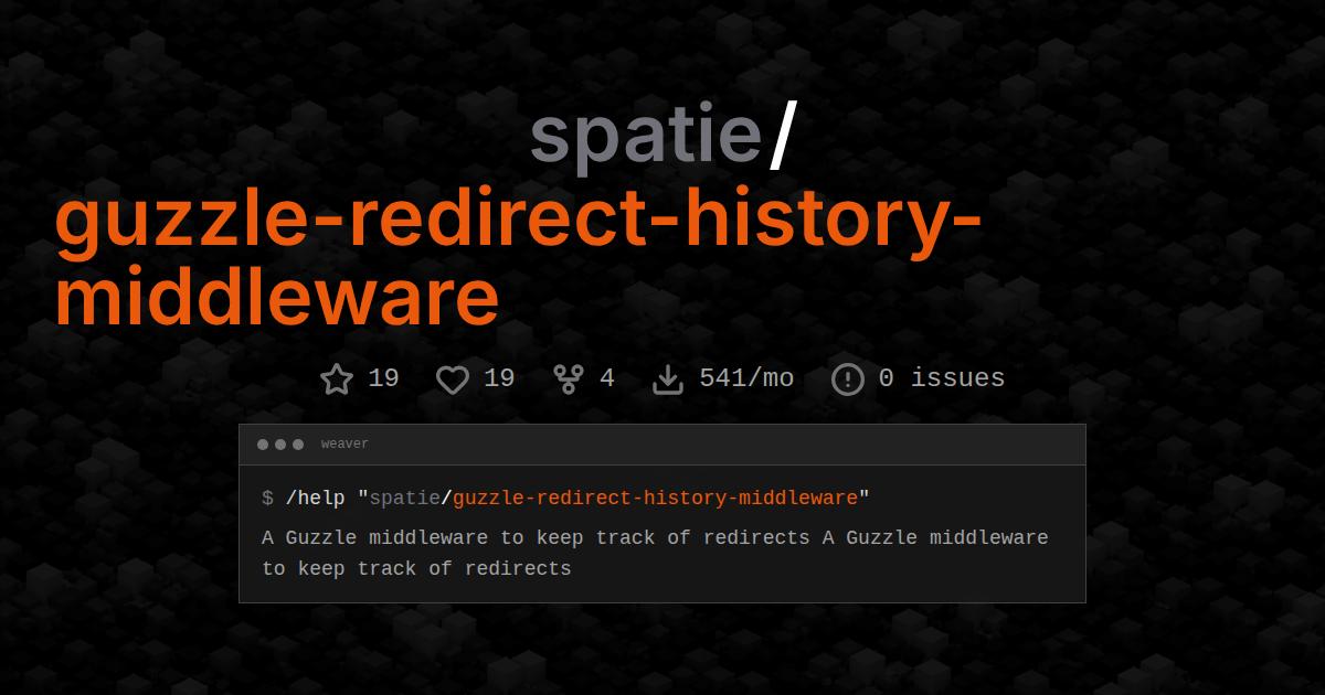 spatie/guzzle-redirect-history-middleware