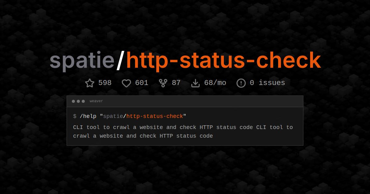 spatie/http-status-check
