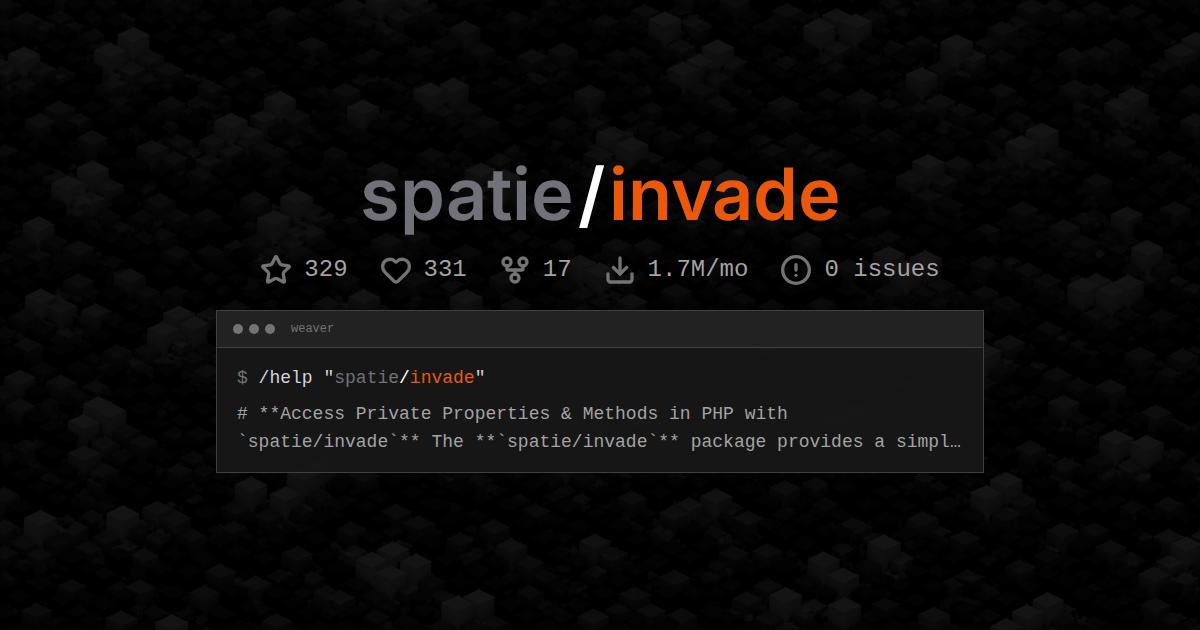 spatie/invade