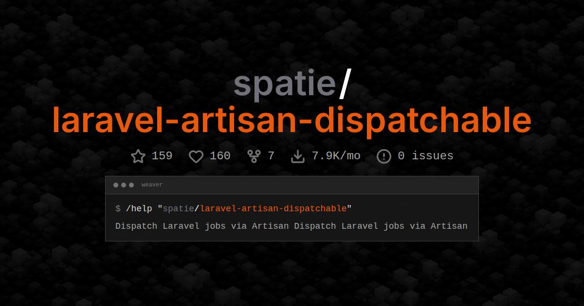 spatie/laravel-artisan-dispatchable