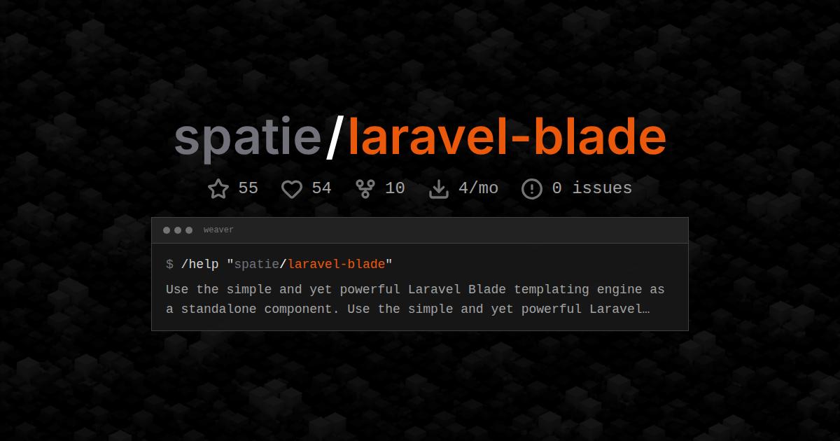 spatie/laravel-blade