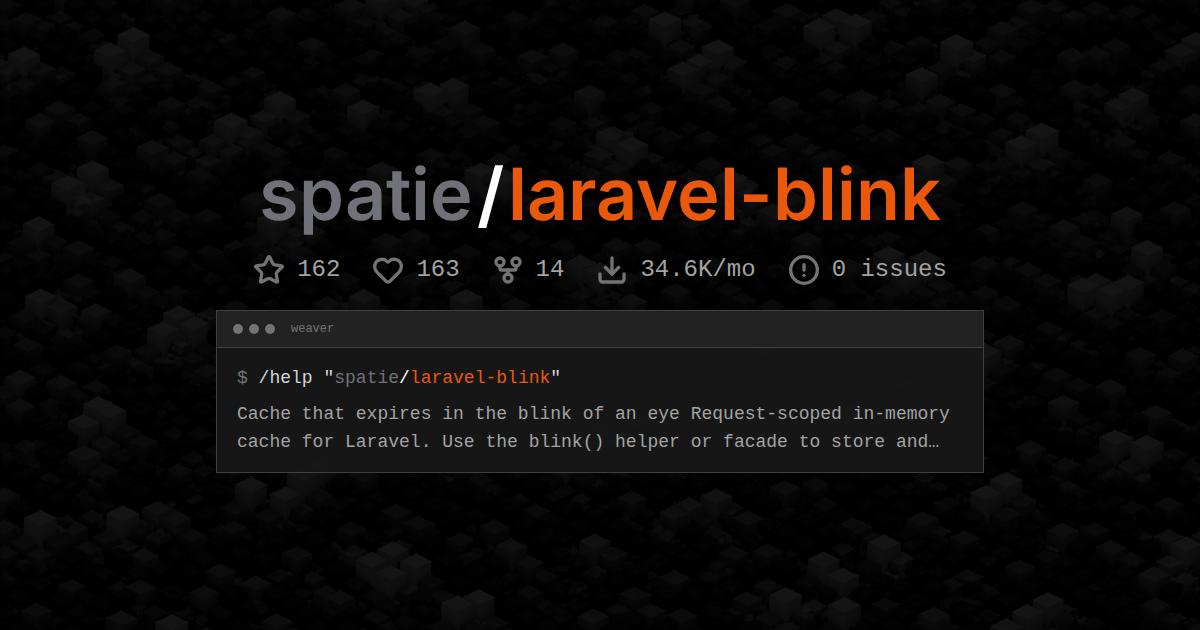 spatie/laravel-blink