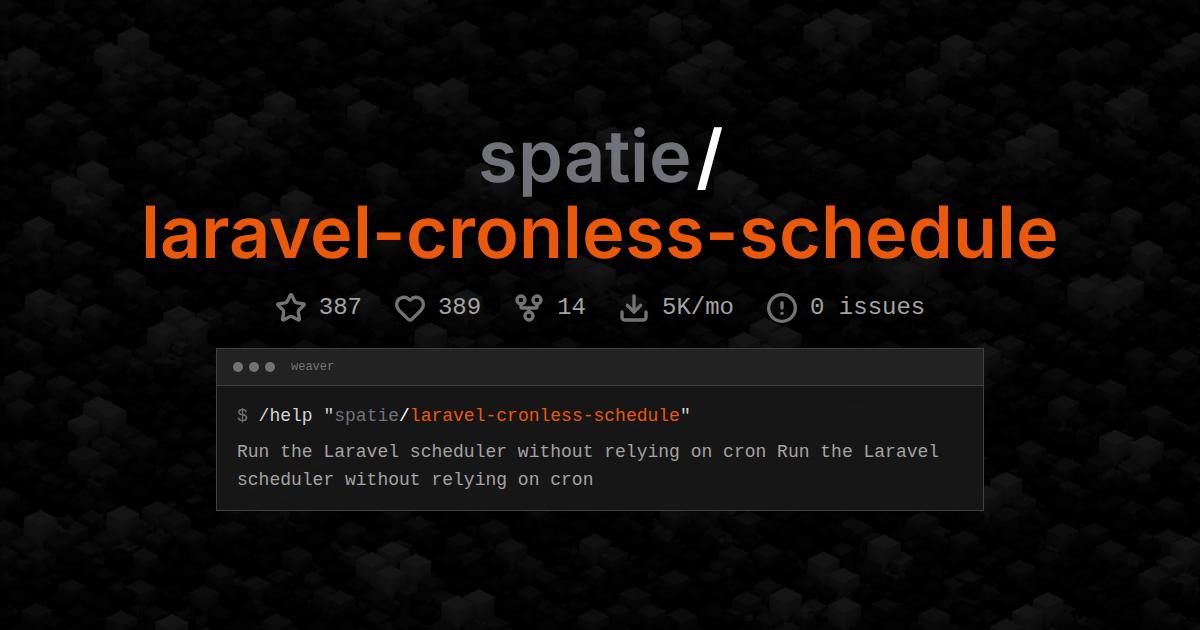 spatie/laravel-cronless-schedule