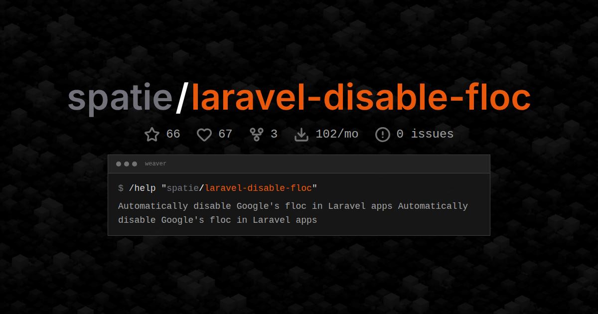 spatie/laravel-disable-floc