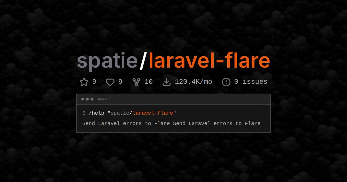 spatie/laravel-flare