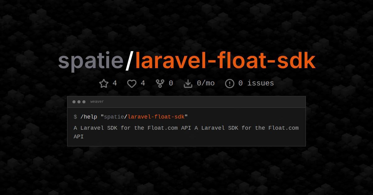 spatie/laravel-float-sdk