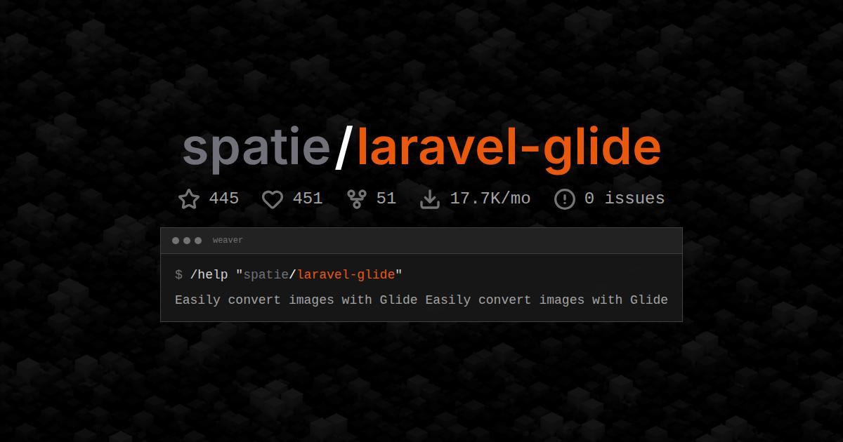 spatie/laravel-glide