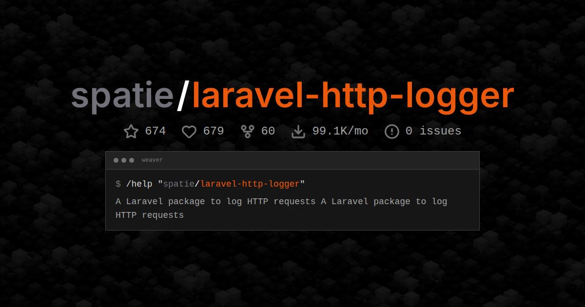 spatie/laravel-http-logger