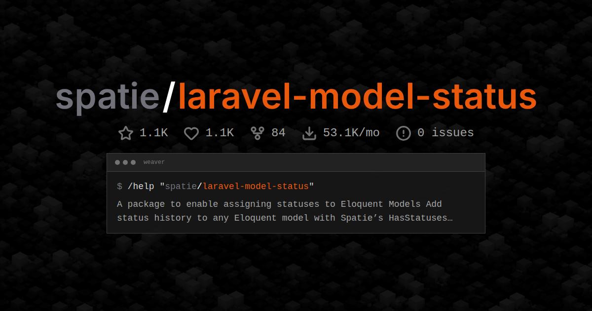 spatie/laravel-model-status