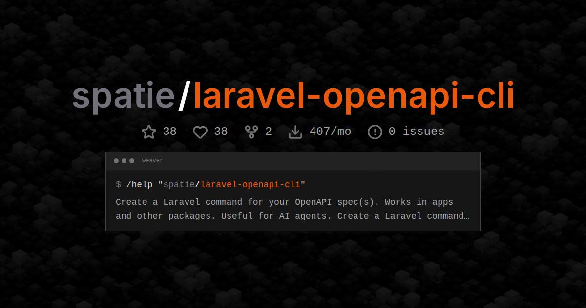 spatie/laravel-openapi-cli