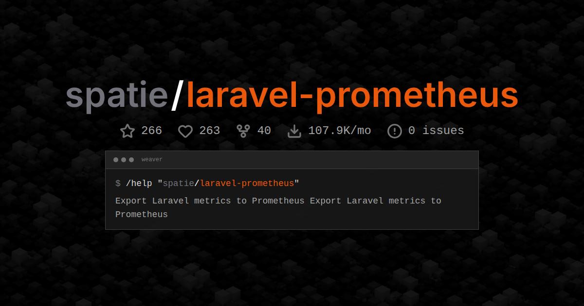 spatie/laravel-prometheus
