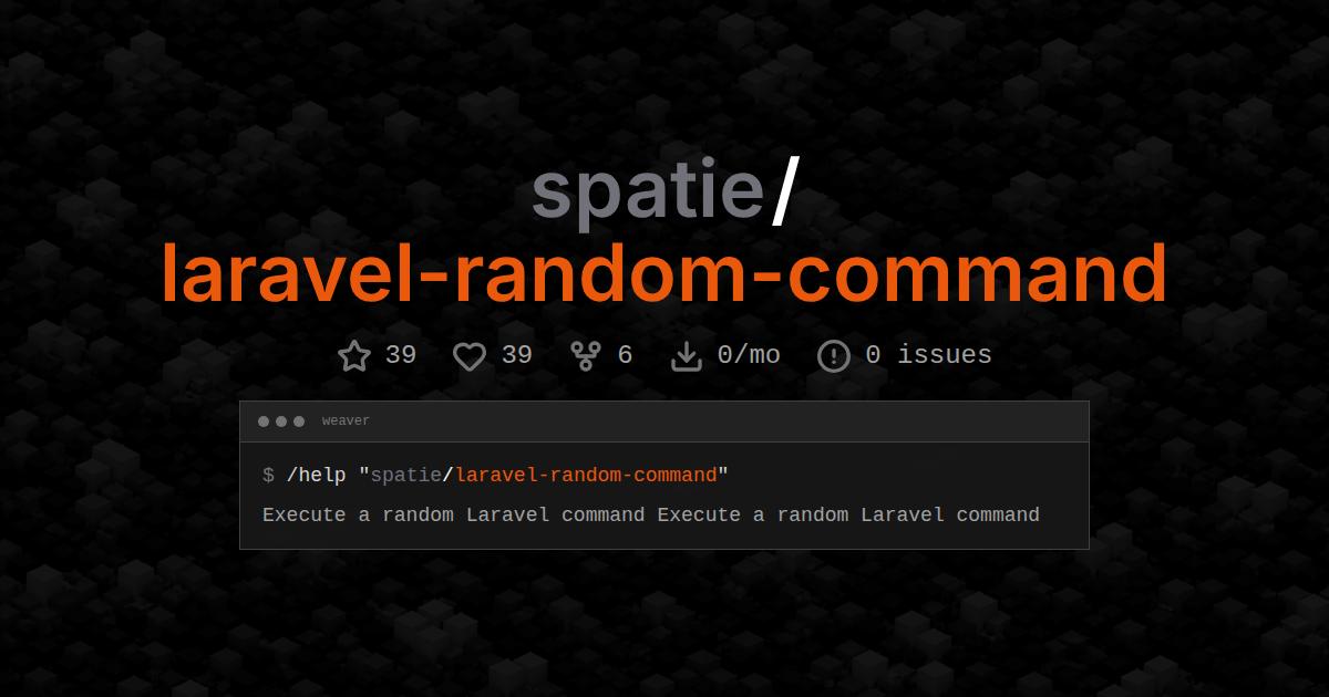 spatie/laravel-random-command