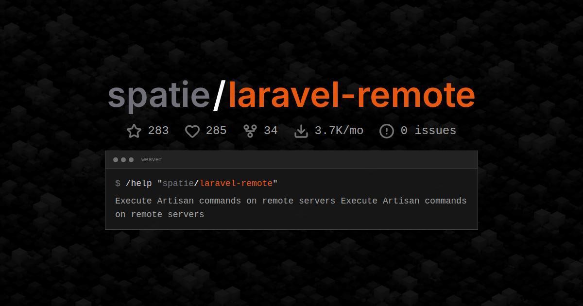 spatie/laravel-remote