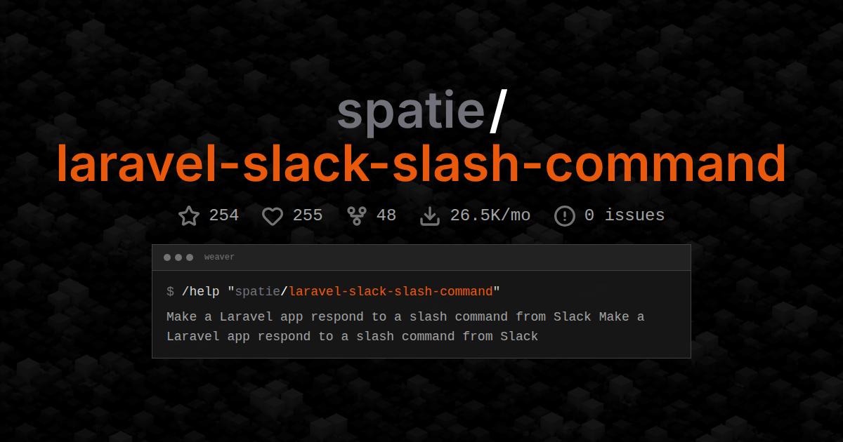 spatie/laravel-slack-slash-command