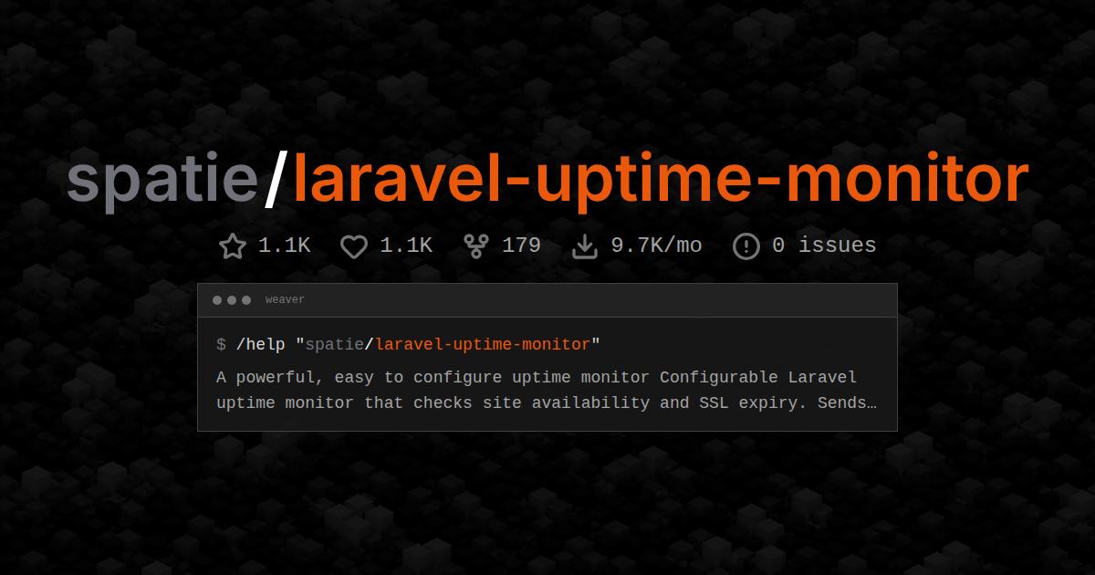 spatie/laravel-uptime-monitor