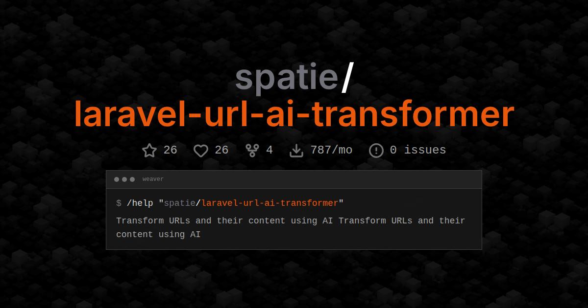 spatie/laravel-url-ai-transformer