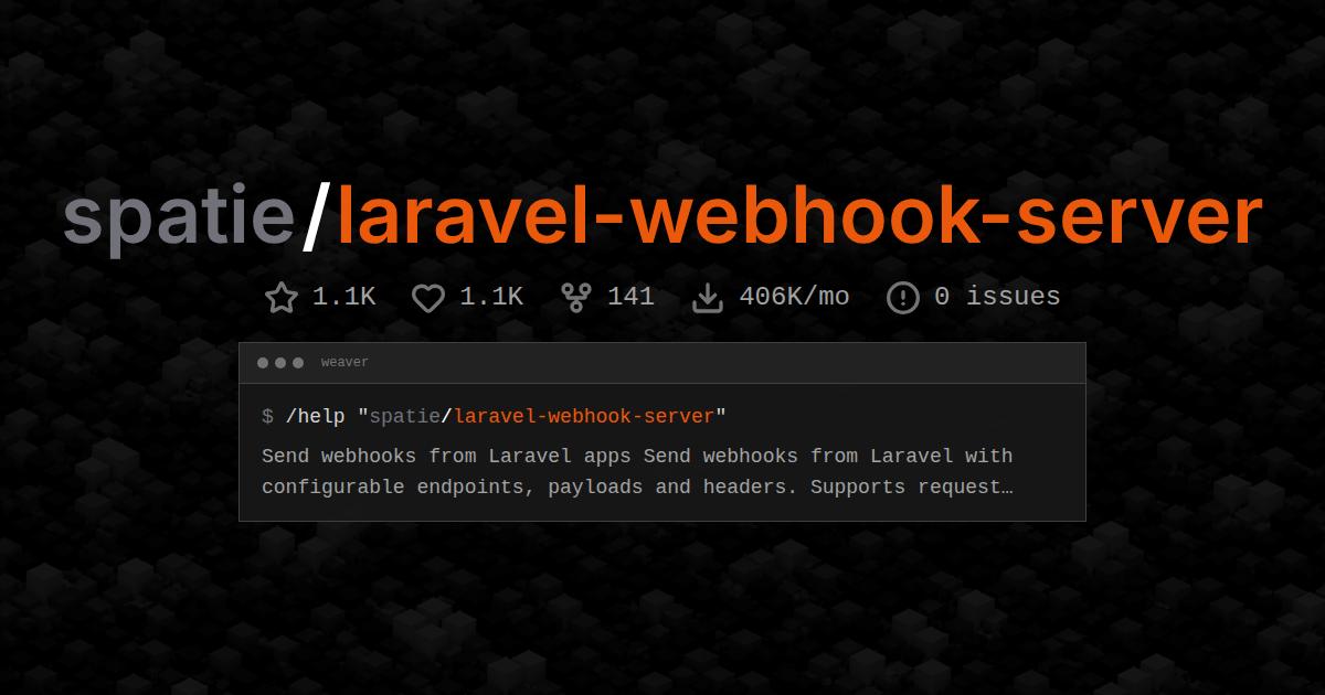 spatie/laravel-webhook-server