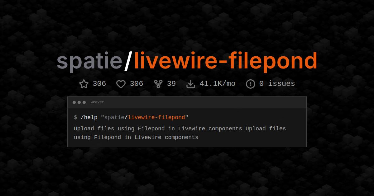spatie/livewire-filepond