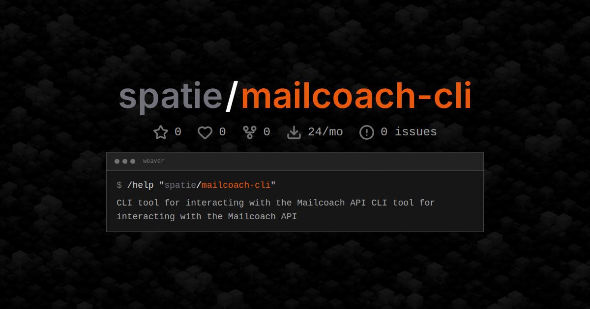 spatie/mailcoach-cli
