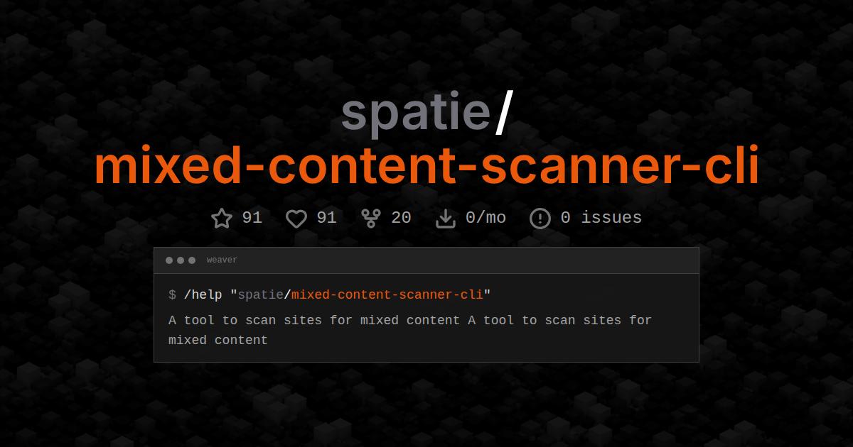 spatie/mixed-content-scanner-cli