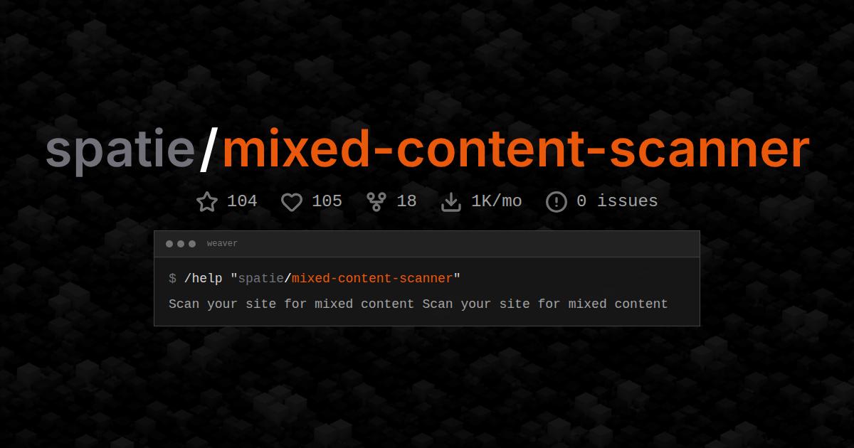 spatie/mixed-content-scanner