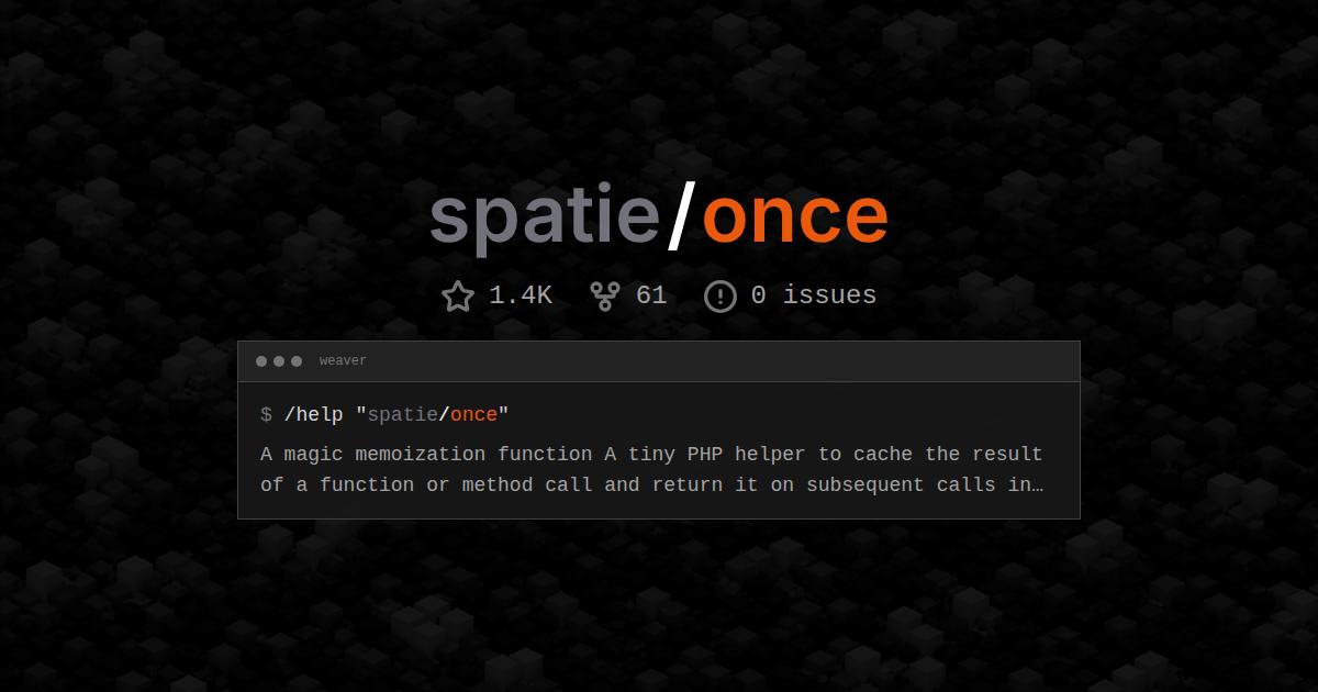 spatie/once