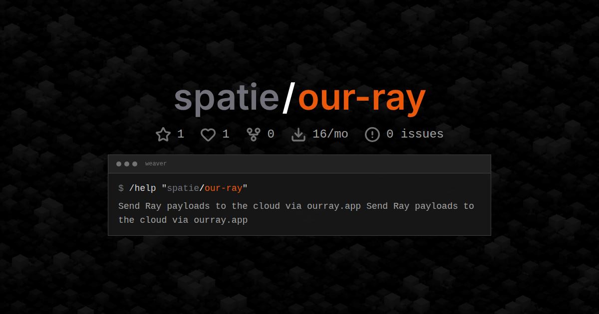 spatie/our-ray