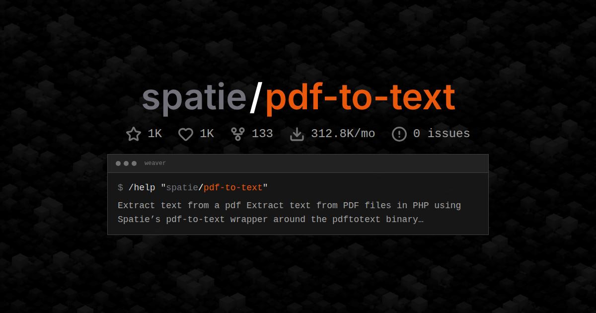 spatie/pdf-to-text