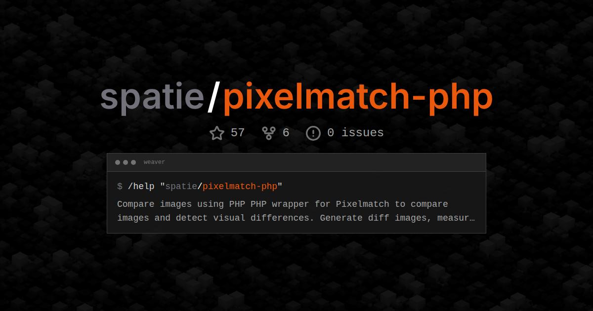 spatie/pixelmatch-php