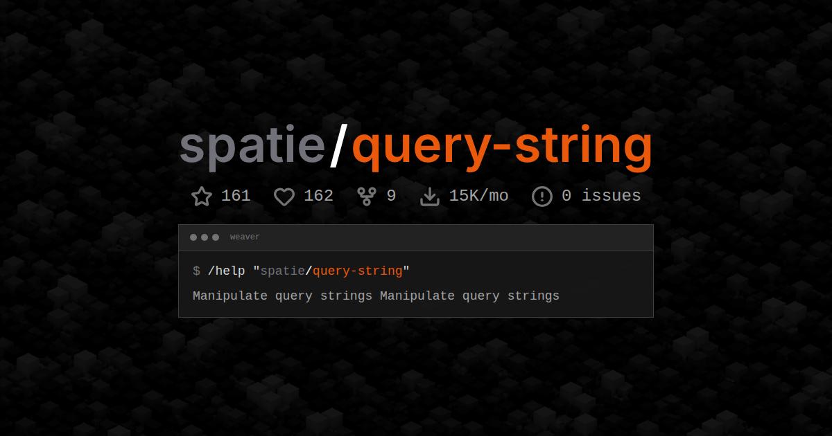 spatie/query-string