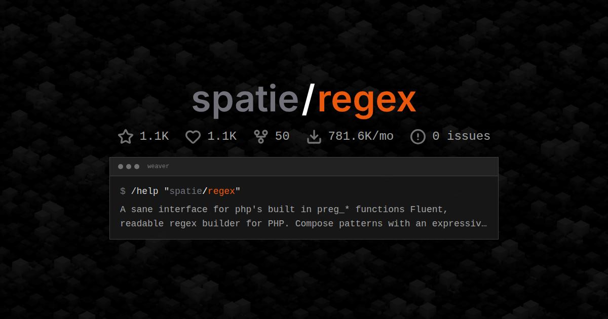 spatie/regex